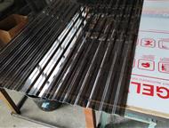 Монолитный профилированный поликарбонат Профилированный поликарбонат МП-20:  Размеры:  1)1, 05м х 2, 0м толщина 1, 3 мм ( бронза серая, терракот, проз, Ростов-На-Дону - Строительные материалы